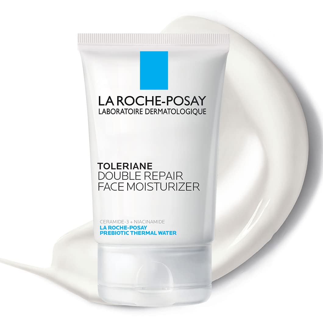 La Roche-Posay Toleriane Double Repair Face Moisturizer | Daily Moisturizer Face Cream with Ceramide and Niacinamide for All Skin Types | Oil Free | Fragrance Free-0