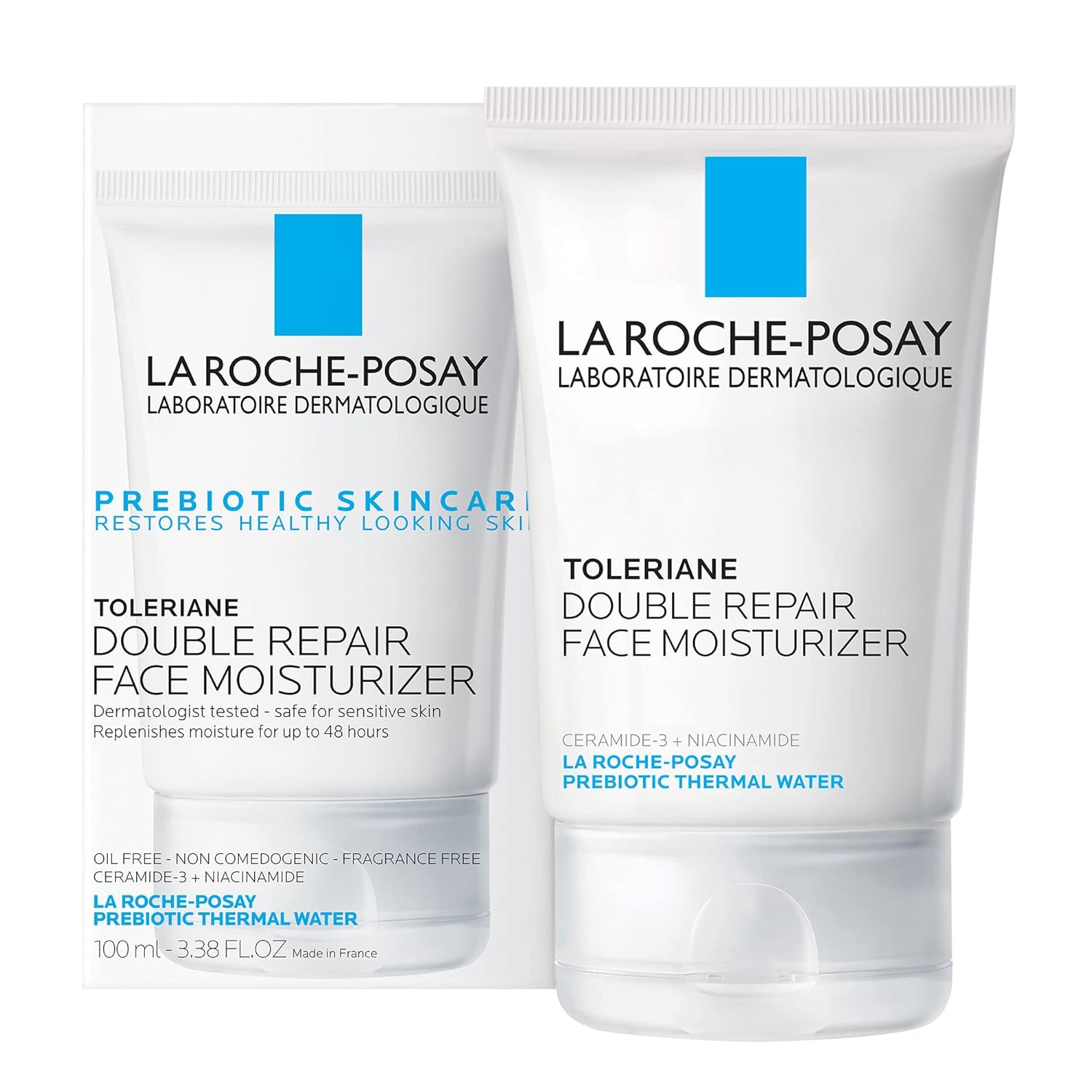 La Roche-Posay Toleriane Double Repair Face Moisturizer | Daily Moisturizer Face Cream with Ceramide and Niacinamide for All Skin Types | Oil Free | Fragrance Free-1