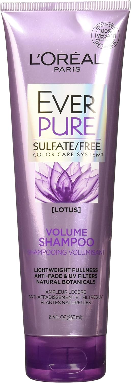 L'Oreal Ever Pure Volume Shampoo Lotus, 8.5 Fl Oz (Pack of 2)-0