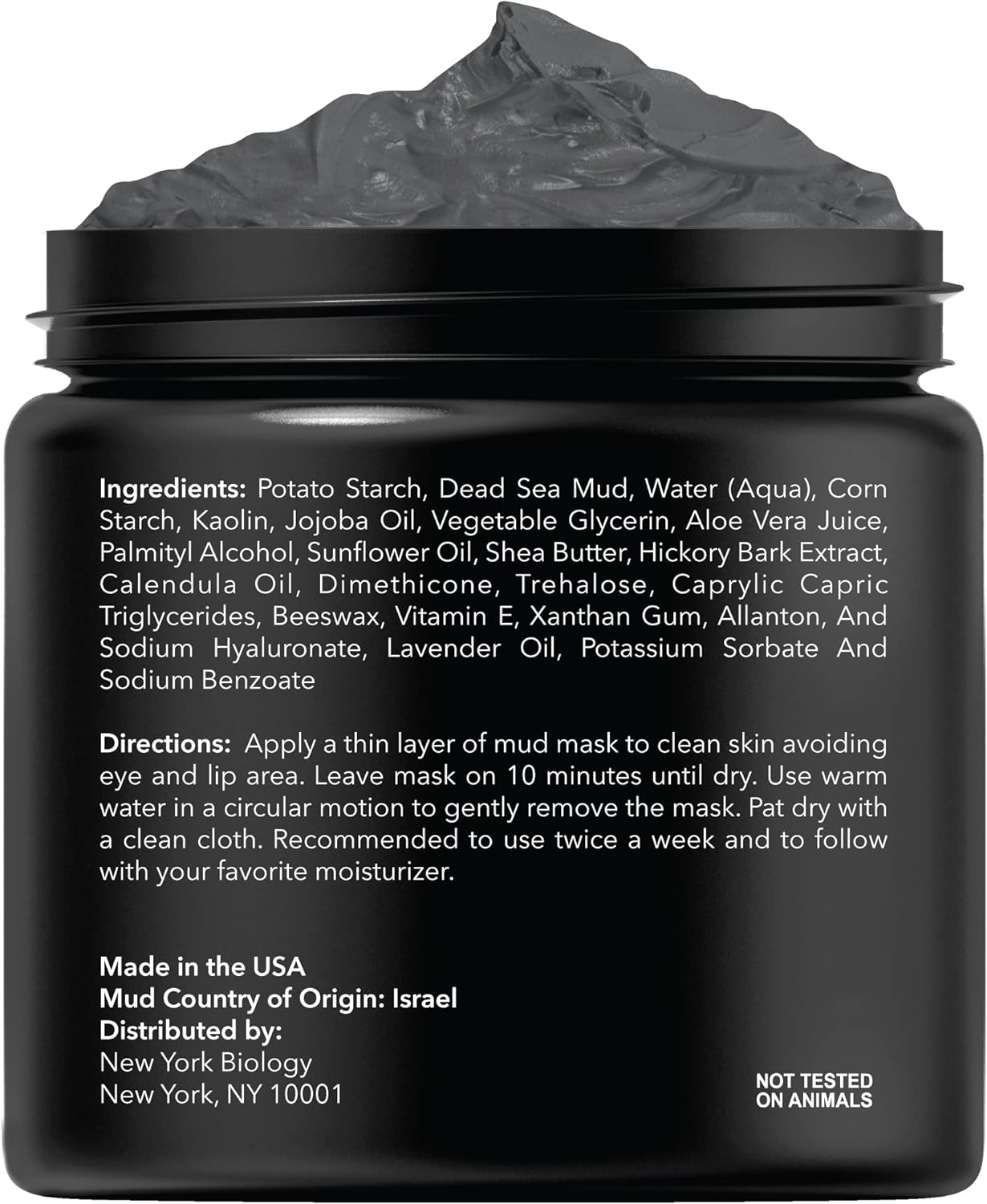 New York Biology Dead Sea Mud Mask for Face and Body - Spa Quality Pore Reducer for Acne, Blackheads & Oily Skin, Natural Skincare for Women, Men - Tightens Skin for A Healthier Complexion - 8.8 oz-1