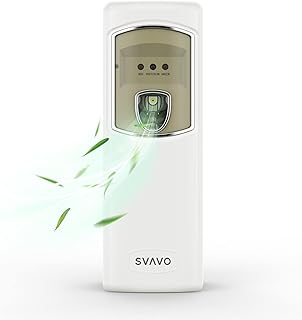 SVAVO Automatic Air Freshener Dispenser - Programmable Fragrance Dispenser for Indoor-Bedroom, Hotel, Office, Commercial Place - Wall Mounted/Free Standing Aerosol Spray Dispenser - White