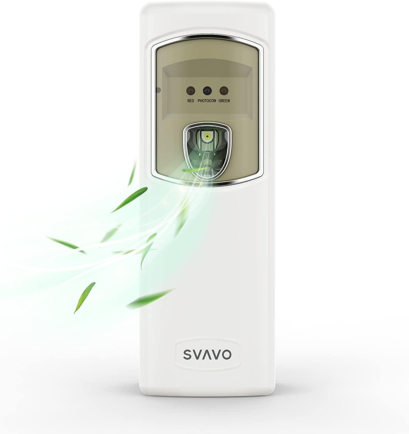 SVAVO Automatic Air Freshener Dispenser - Programmable Fragrance Dispenser for Indoor-Bedroom, Hotel, Office, Commercial Place - Wall Mounted/Free Standing Aerosol Spray Dispenser - White-0