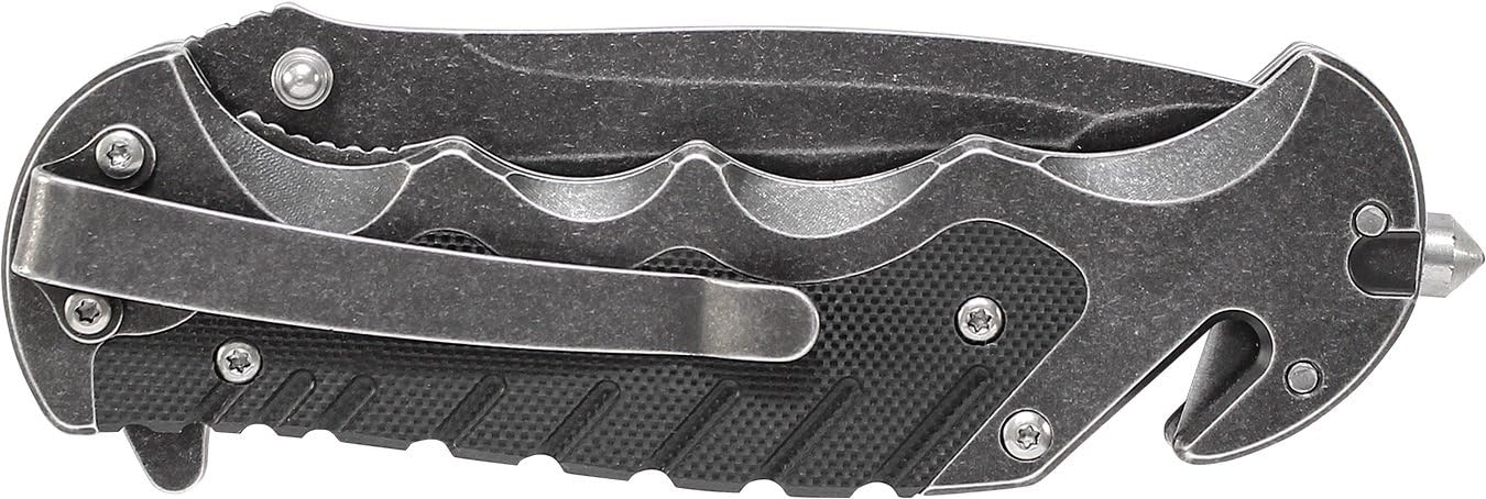 Smith & Wesson Benji 2.5in High Carbon S.S. Folding Keychain Knife with 1.75in Modified Tanto Blade and G10 Handle for Outdoor, Tactical, Survival and EDC-1