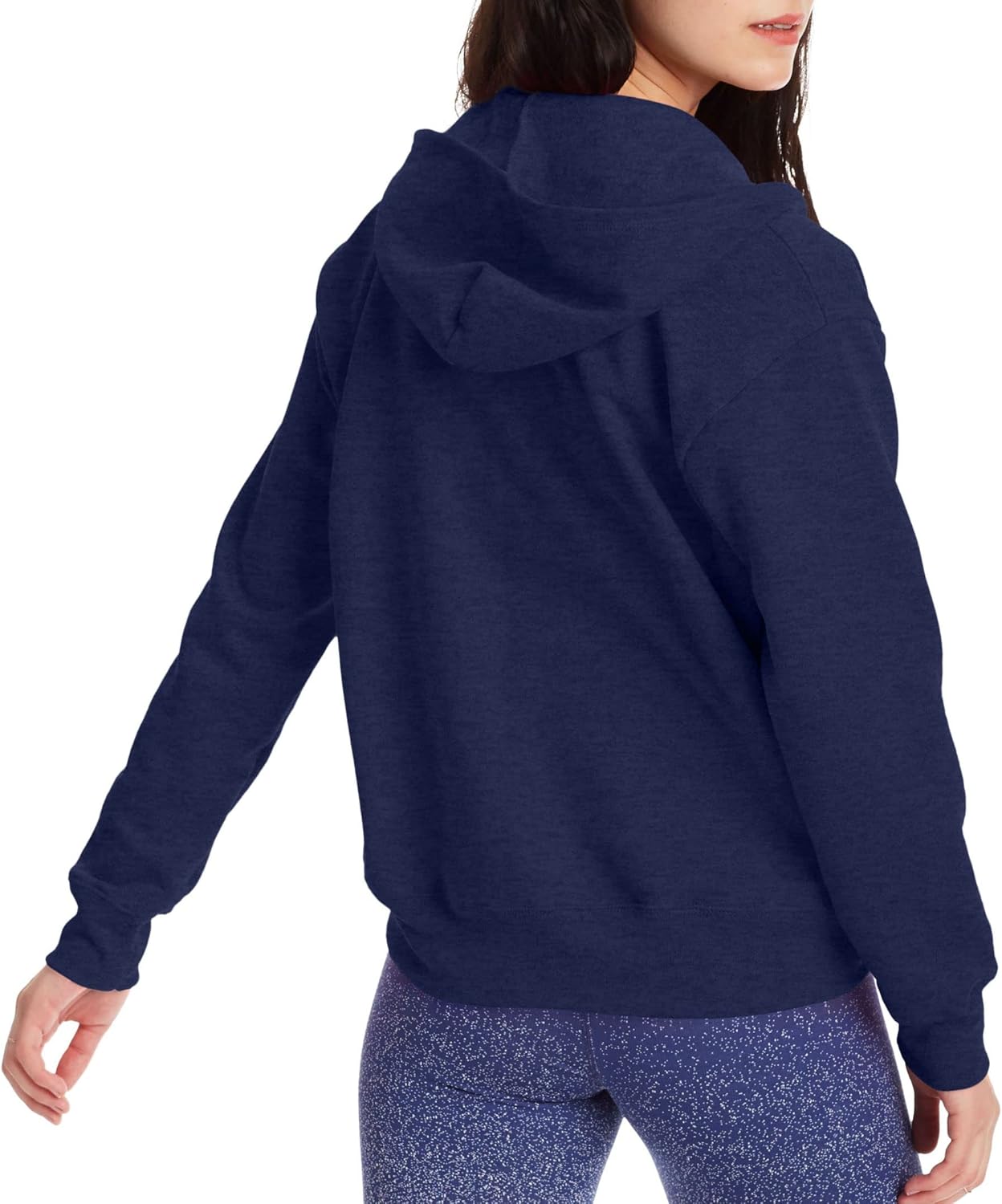 Hanes Womens Hoodie, Ecosmart Fleece Full-zip Hoodie, Zip-up Hooded Sweatshirt-1