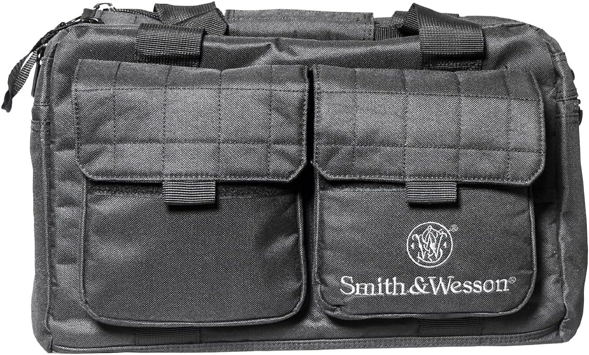 SMITH & WESSON S&W and M&P Tactical Range Bags with Weather Resistant Material for Shooting, Range, Storage and Transport-0