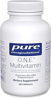 Pure Encapsulations O.N.E. Multivitamin - Once Daily Multivitamin with Antioxidant Complex Metafolin, CoQ10, and Lutein to Support Vision, Cognitive Function, and Cellular Health* - 120 Capsules