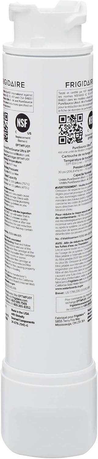 Frigidaire EPTWFU01 Water Filtration Filter, 1 Count, White-1