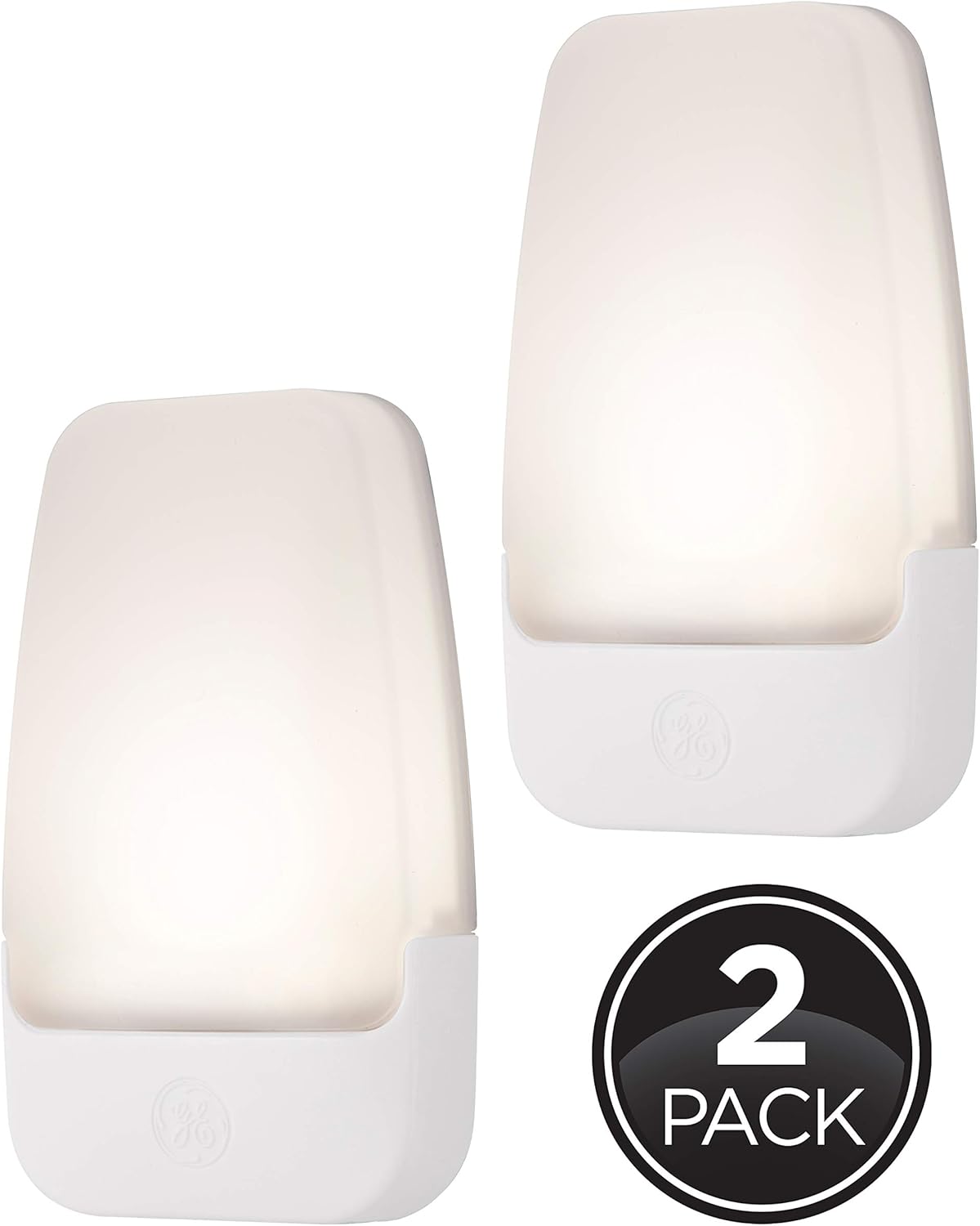 GE LED Night Light, Plug-in, Dusk to Dawn Sensor, Warm White, Ambient Lighting, Ideal Kids Adults Nightlight for Bedroom, Bathroom, Nursery, Hallway, Kitchen, 30966, 2 Pack-7