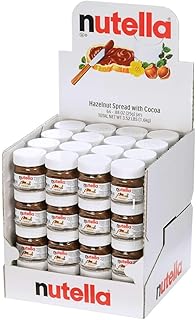 Nutella Hazelnut Spread with Cocoa Glass Jar.88 Ounce - 64 per case.