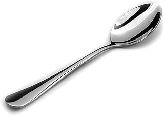 HIWARE 12-Piece Stainless Steel Teaspoons, Spoons Silverware Set, Dishwasher Safe - 6.7 Inches