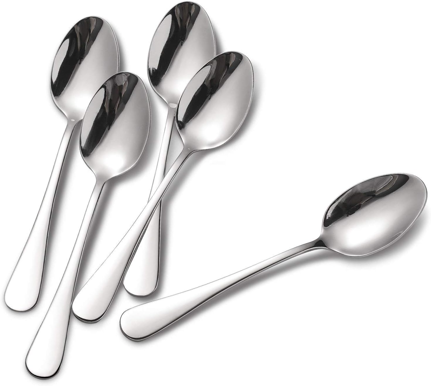 HIWARE 12-Piece Stainless Steel Teaspoons, Spoons Silverware Set, Dishwasher Safe - 6.7 Inches-2