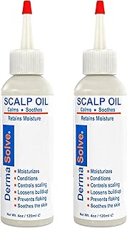 Dermasolve Psoriasis & Dandruff Scalp Oil, Dermatologist Approved for Flaky Scalp Relief