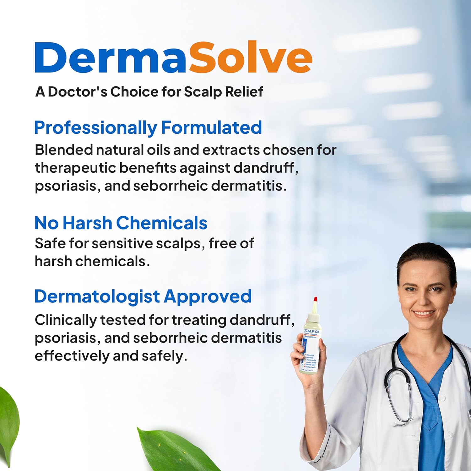 Dermasolve Psoriasis & Dandruff Scalp Oil, Dermatologist Approved for Flaky Scalp Relief-6