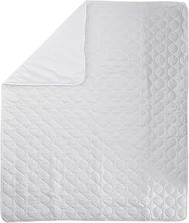 Linenspa 44" x 52" Skid Resistant Waterproof Sheet and Mattress Protector Pad-Highly Absorbent-Machine Washable-Quilted, White