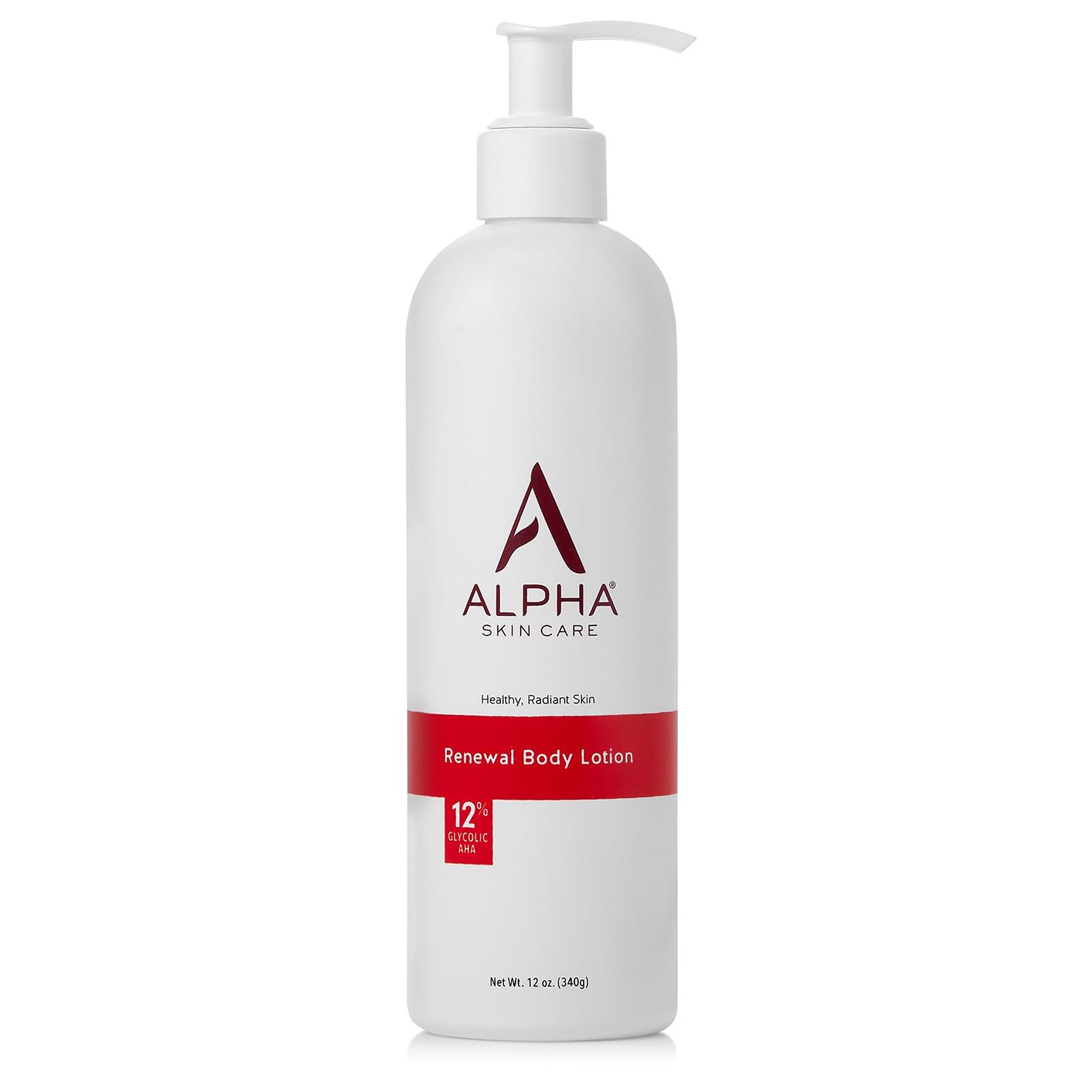 Alpha Skin Care Revitalizing Body Lotion with 12% Glycolic AHA, Simple and Effective Multi-Purpose Daily Moisturizer Hydrates and Exfoliates with Anti-Aging, 12 Oz-0