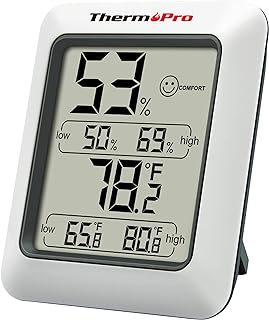 ThermoPro TP50 Digital Hygrometer Indoor Thermometer Room Thermometer and Humidity Gauge with Temperature Monitor