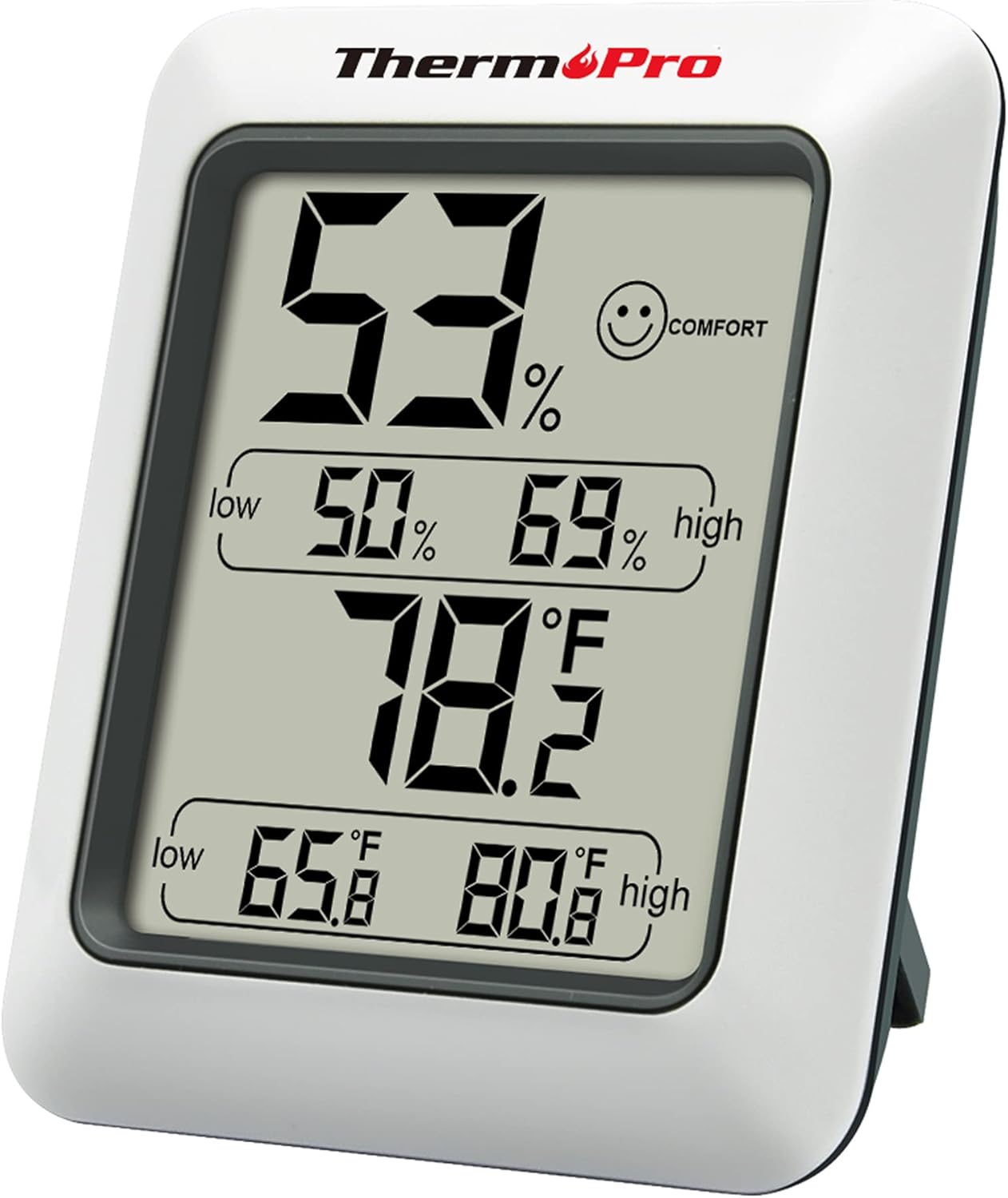 ThermoPro TP50 Digital Hygrometer Indoor Thermometer Room Thermometer and Humidity Gauge with Temperature Monitor-0