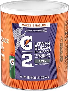 Gatorade Thirst Quencher Powder, G2 Low Calorie, Grape, 19.4 Ounce (Pack of 3)