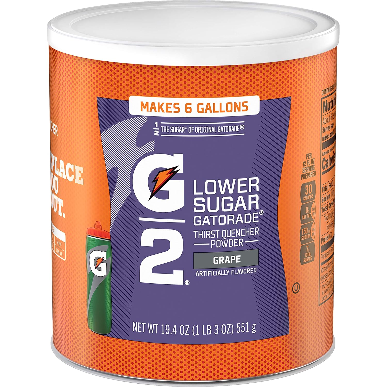 Gatorade Thirst Quencher Powder, G2 Low Calorie, Grape, 19.4 Ounce (Pack of 3)-0