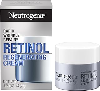 Neutrogena Retinol Face Moisturizer, Rapid Wrinkle Repair, Daily Anti-Aging Face Cream with Retinol & Hyaluronic Acid to Fight Fine Lines, Wrinkles, & Dark Spots, 1.7 oz