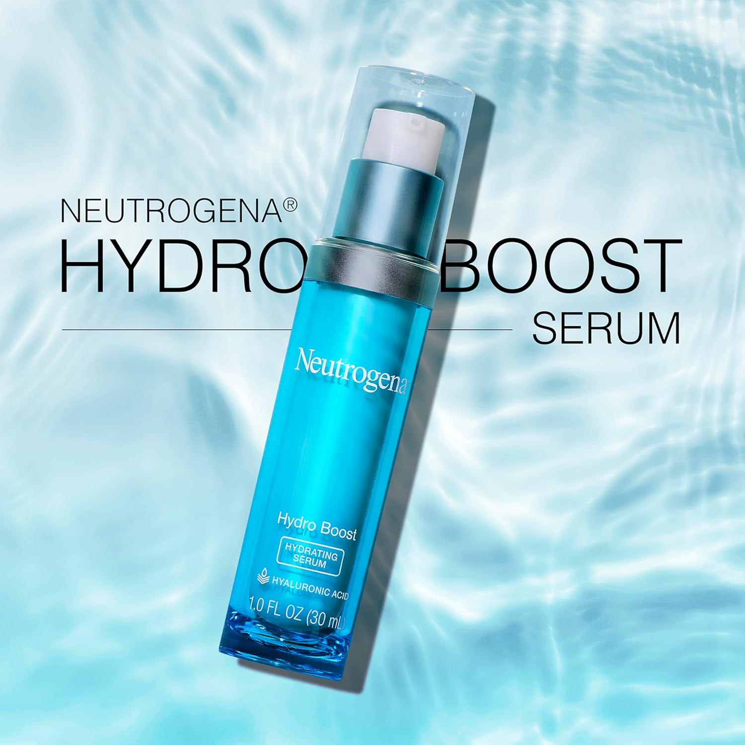 Neutrogena Hydro Boost Hydrating Hyaluronic Acid Serum, Oil-Free and Non-Comedogenic Formula for Glowing Complexion, 1 fl. oz-6