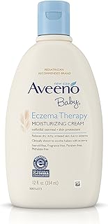 Aveeno Baby Gentle Body Wash & Shampoo with Natural Oat Extract, Tear-Free, Paraben-Free & Phthalate-Free Formula for Baby’s Sensitive Hair & Body, Lightly Scented, 3 x 18 fl. oz