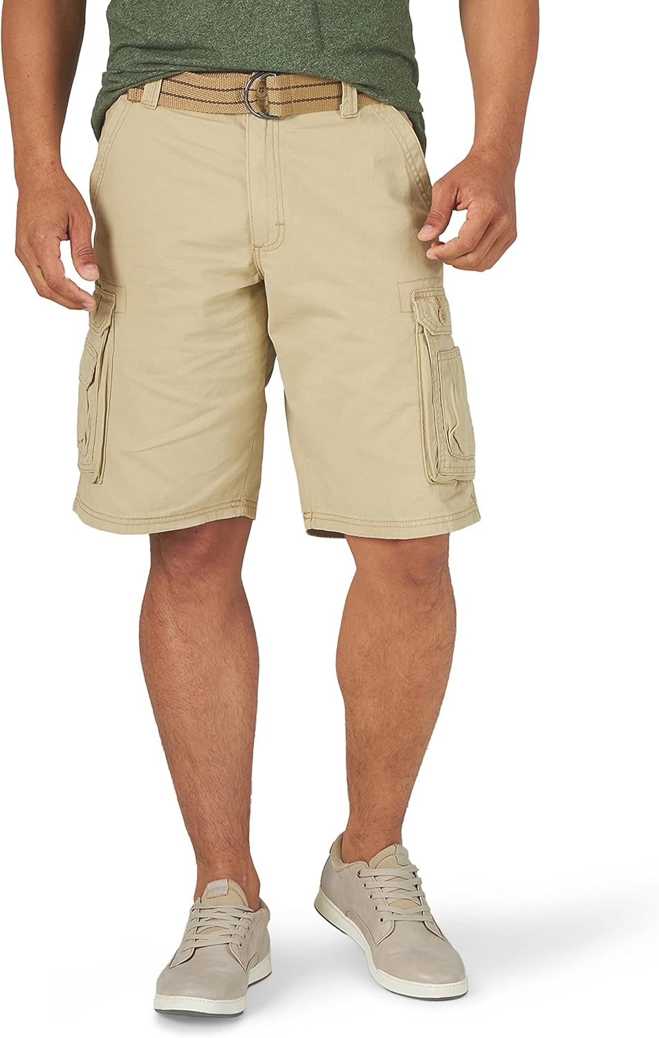 Lee Men's Dungarees New Belted Wyoming Cargo Short-0