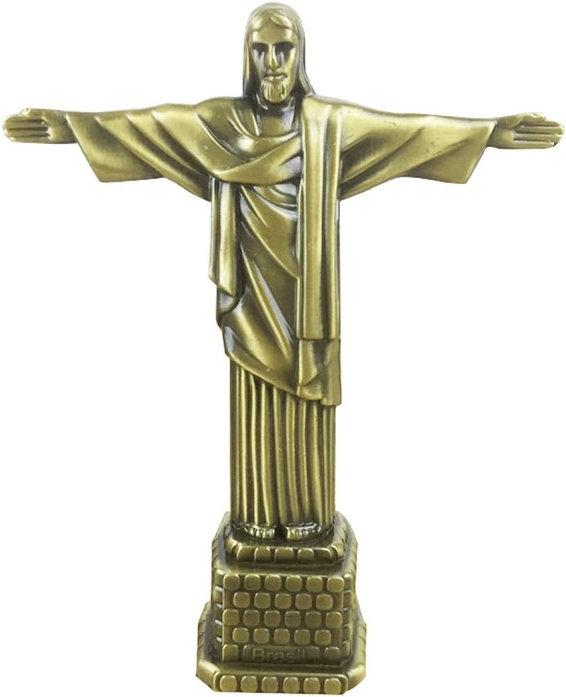 Science in Sport Statue of Jesus Figurine Art Christian Statue Model for Home Decoration-Antique Brass 7 inch (Jesus)-0