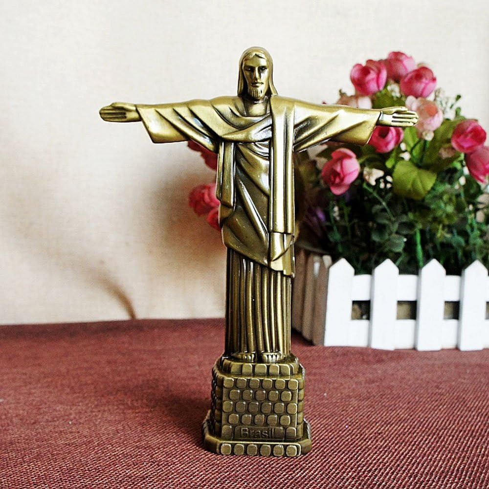 Science in Sport Statue of Jesus Figurine Art Christian Statue Model for Home Decoration-Antique Brass 7 inch (Jesus)-1