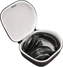 Headphone Case Compatible for Sennheiser Consumer Audio HD 560 S, 599 SE, 280 Pro, Momentum 4, 599, 450BT, ACCENTUM, 600, 569, 660S2 Over-The-Ear Audiophile Headphones, Black+Grey