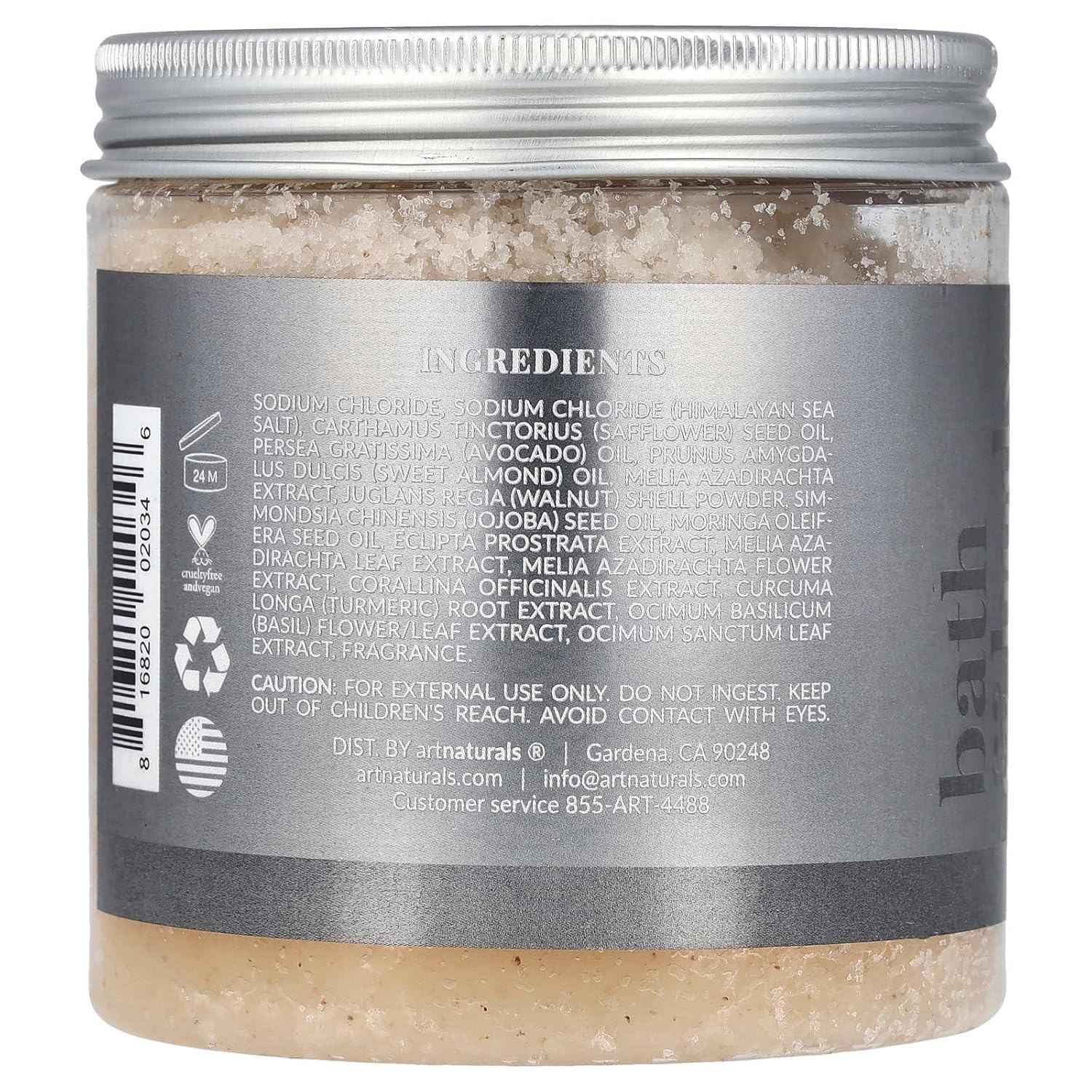 artnaturals Himalayan Body Scrub and Face Scrub - (20 Oz) - Deep Cellulite Cleansing Exfoliator with Sugar, Shea Butter, Exfoliating Himalayan - Natural Pink for Hand, Skin and Facial - Men and Women-1