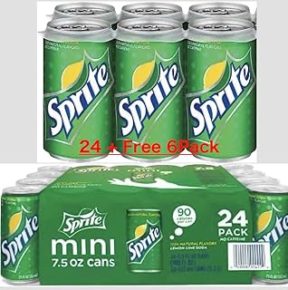 Sprite Mini-Cans, 7.5 fl oz (Pack of 24) by Sprite