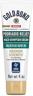 Gold Bond Multi-Symptom Psoriasis Relief Cream, 4 oz., for Itchy, Irritated & Scaling Skin