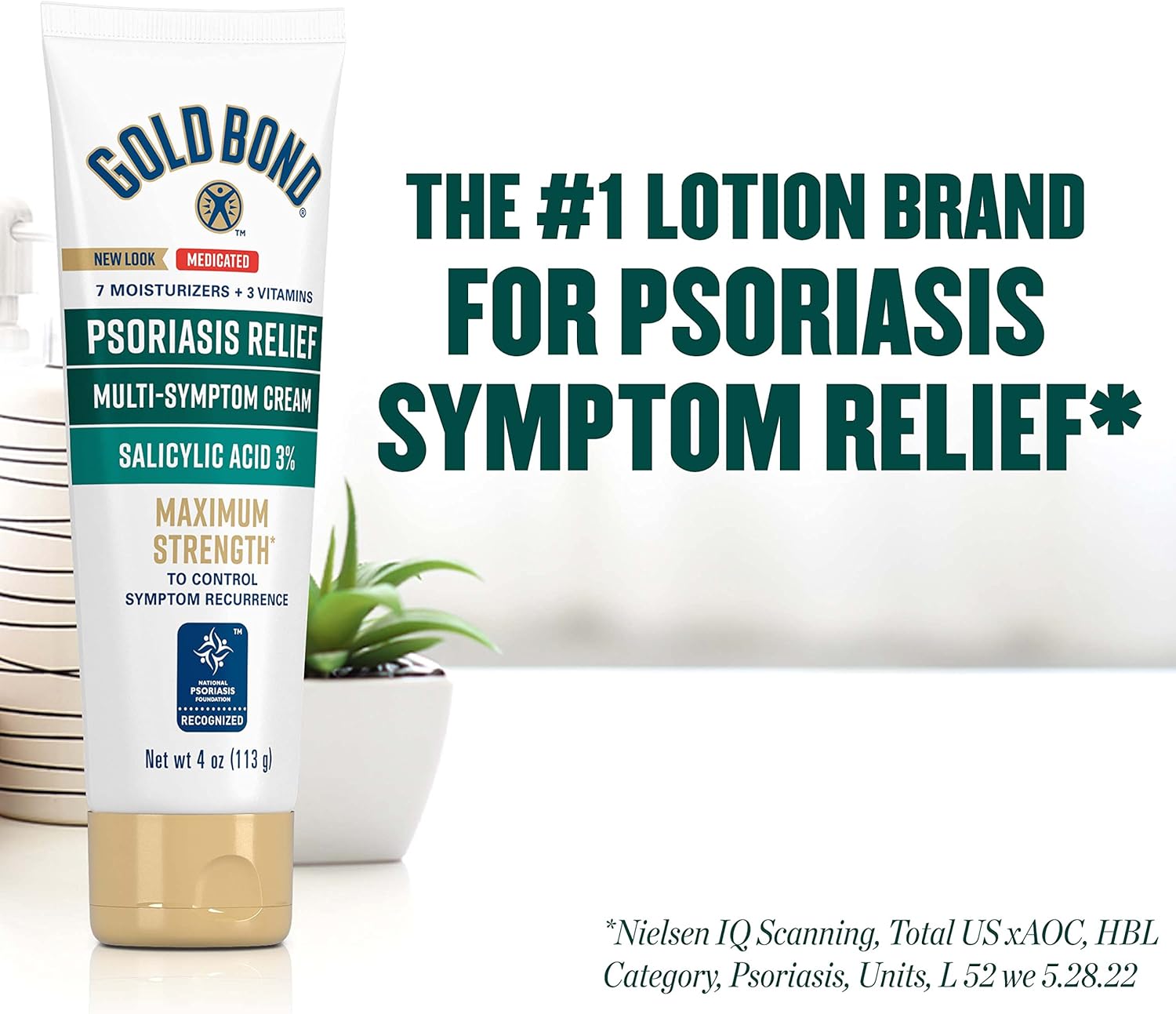 Gold Bond Multi-Symptom Psoriasis Relief Cream, 4 oz., for Itchy, Irritated & Scaling Skin-3