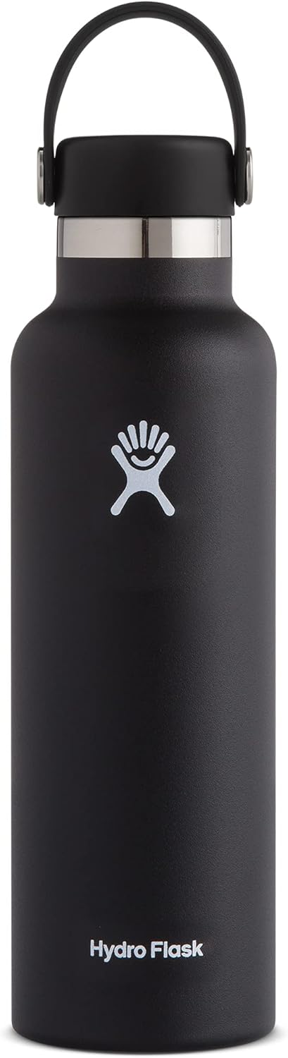 Hydro Flask Stainless Steel Standard Mouth Water Bottle with Flex Cap and Double-Wall Vacuum Insulation-0