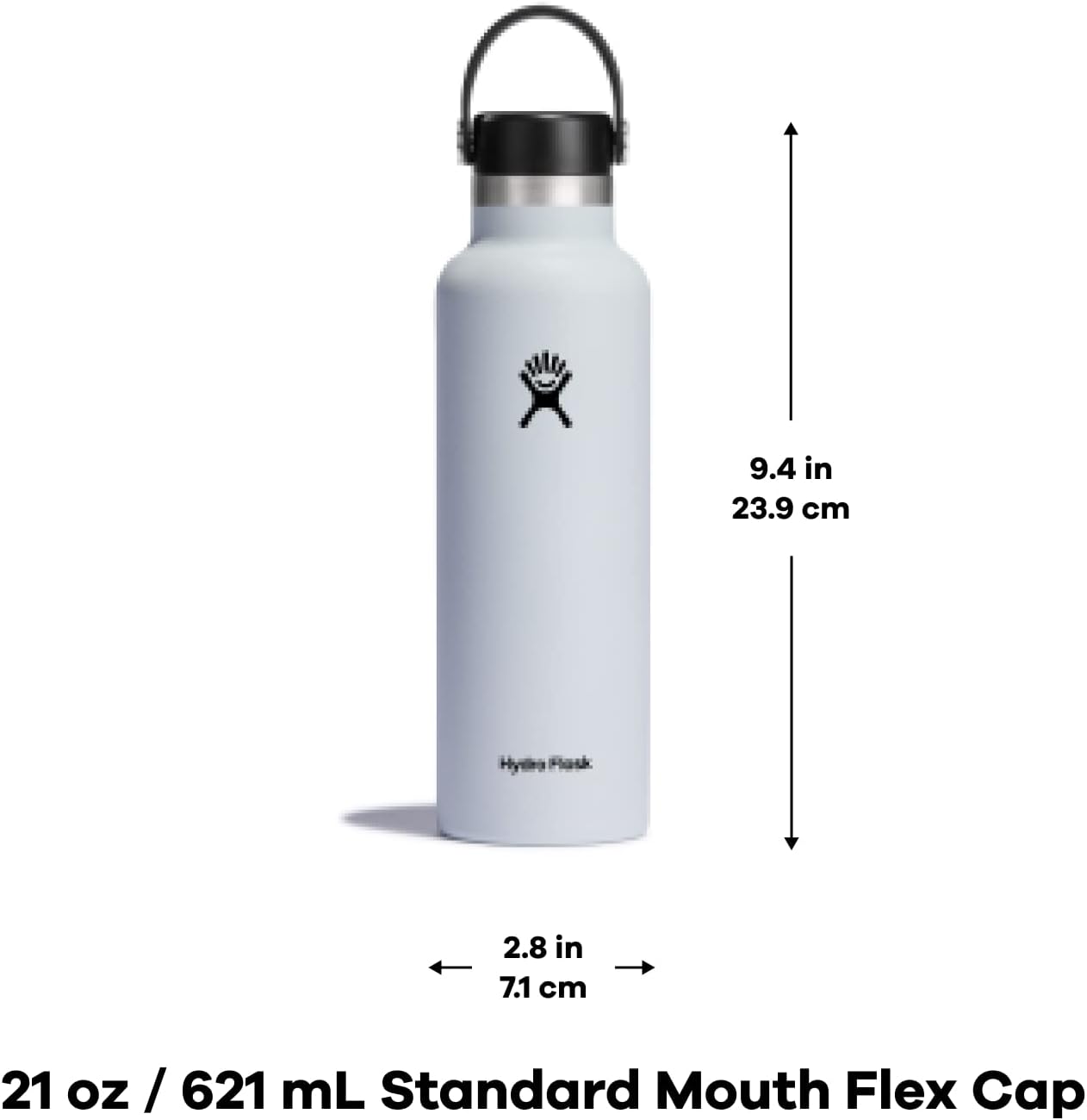 Hydro Flask Stainless Steel Standard Mouth Water Bottle with Flex Cap and Double-Wall Vacuum Insulation-5