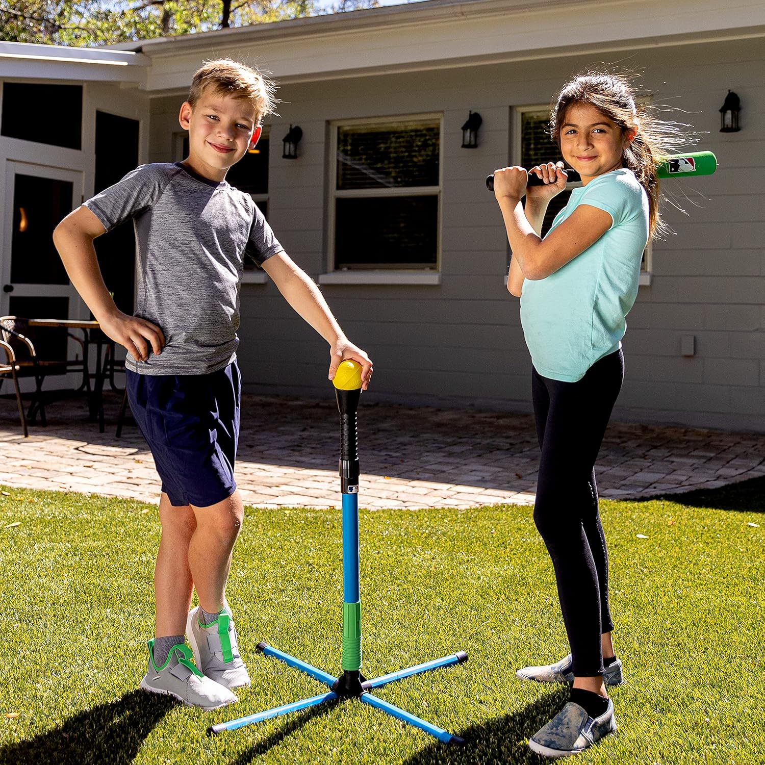 Franklin Sports Youth Batting Tee - Adjustable Height Plastic Training Tee for Kids + Toddlers - 23" to 33" Inches-4