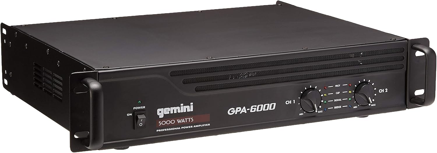 Gemini GPA-6000 5000W Professional DJ Power Amplifier-0