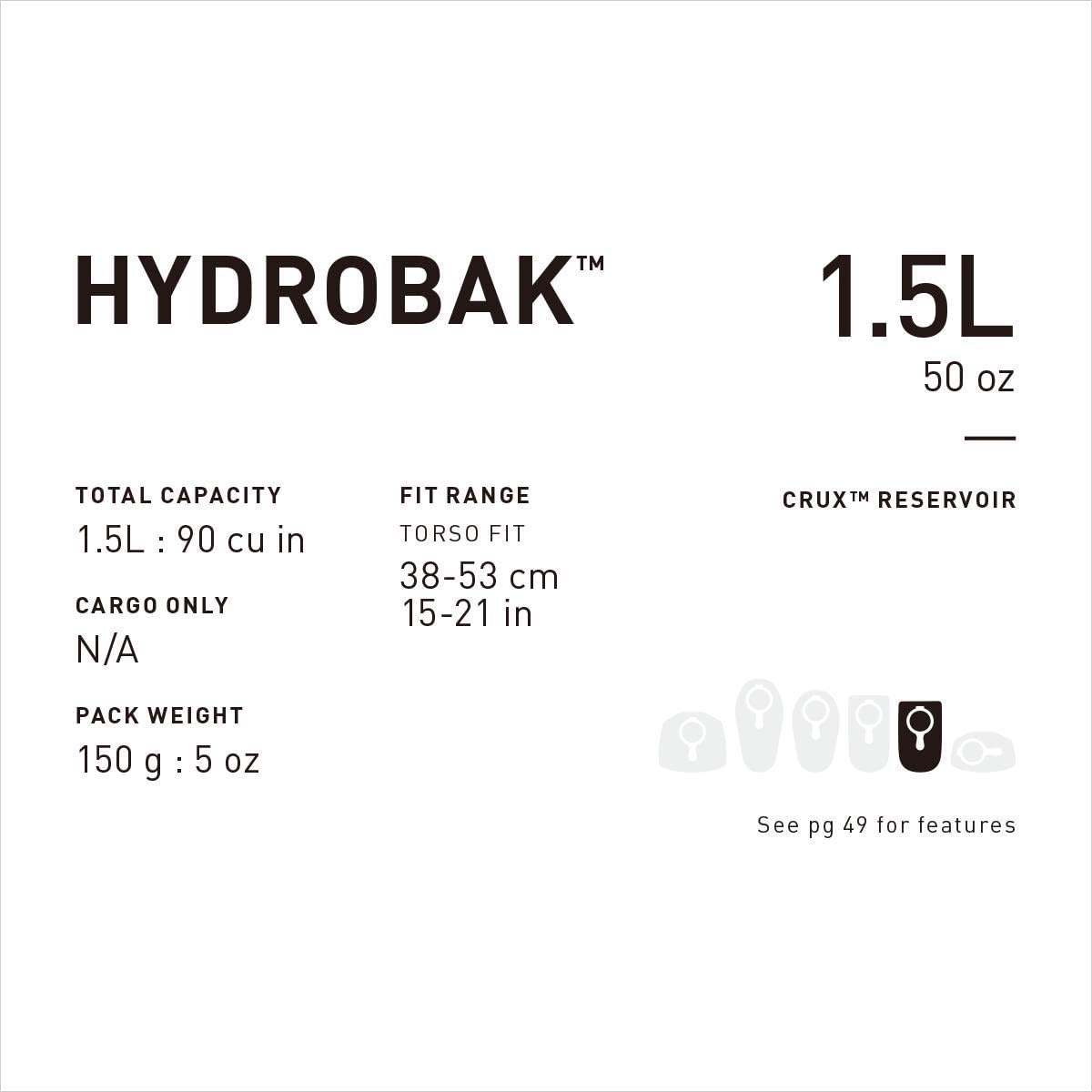 CamelBak Hydrobak Hydration Pack 50oz-6