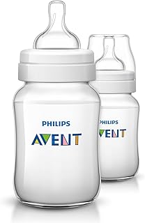 Philips Avent Anti-Colic Baby Bottles Clear, 9oz, 2 Piece