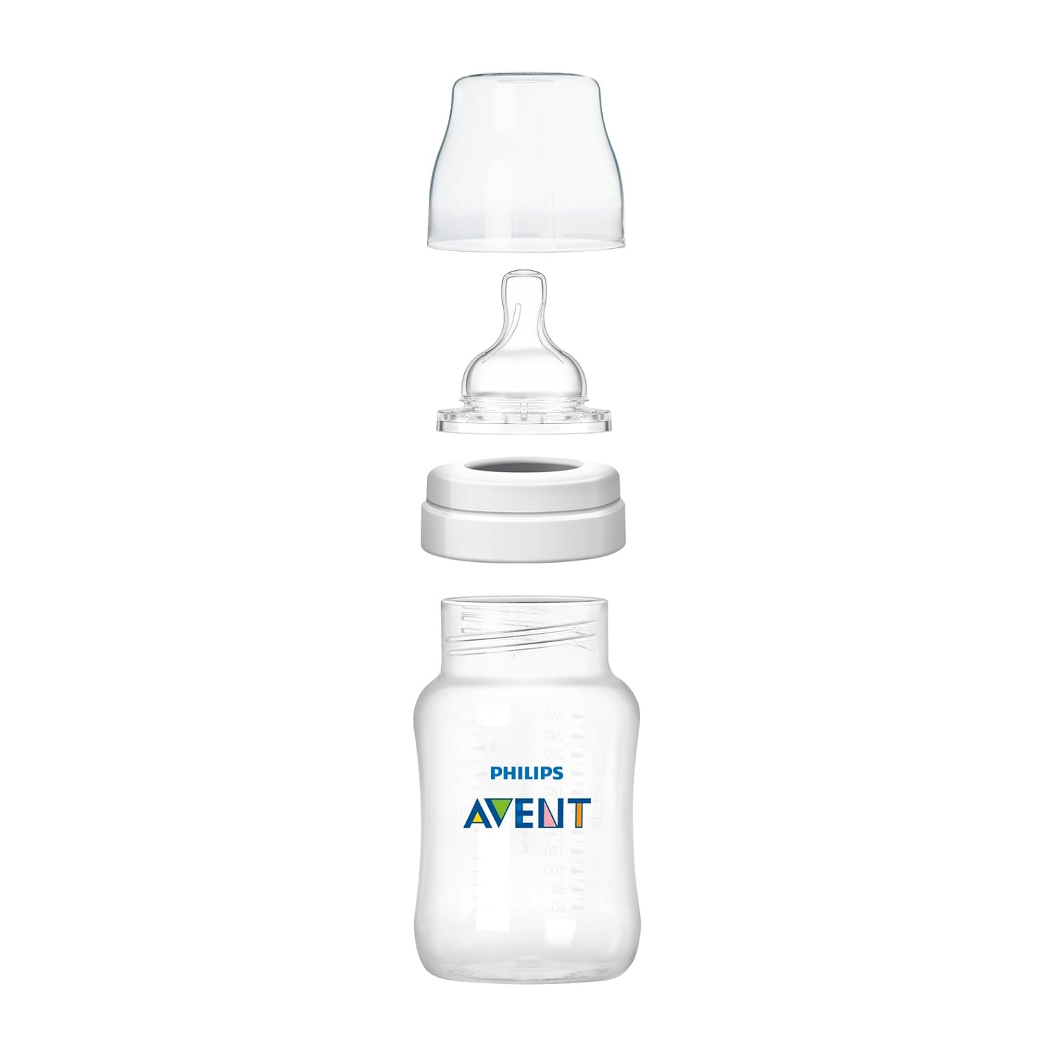 Philips Avent Anti-Colic Baby Bottles Clear, 9oz, 2 Piece-2