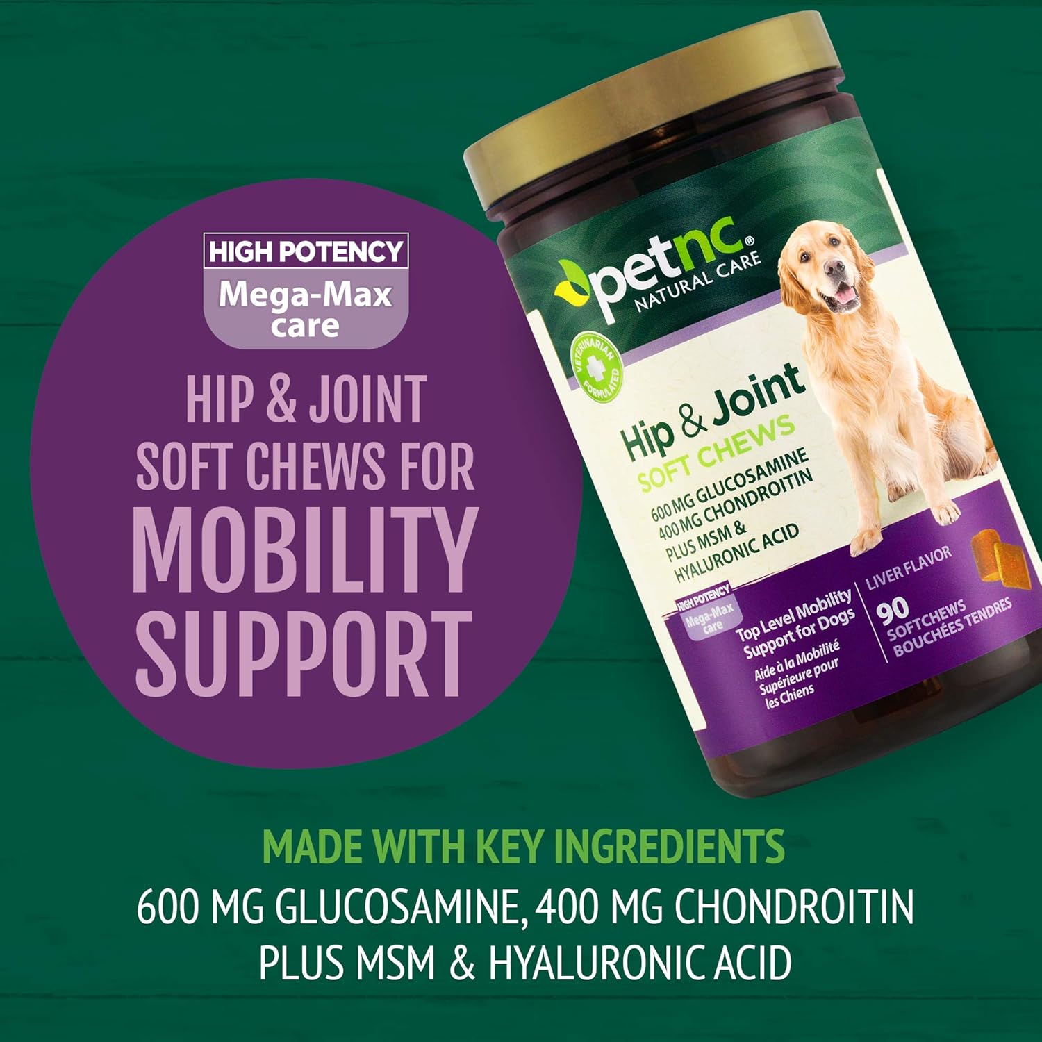 PetNC Natural Care Hip & Joint Mega Soft Chews-3