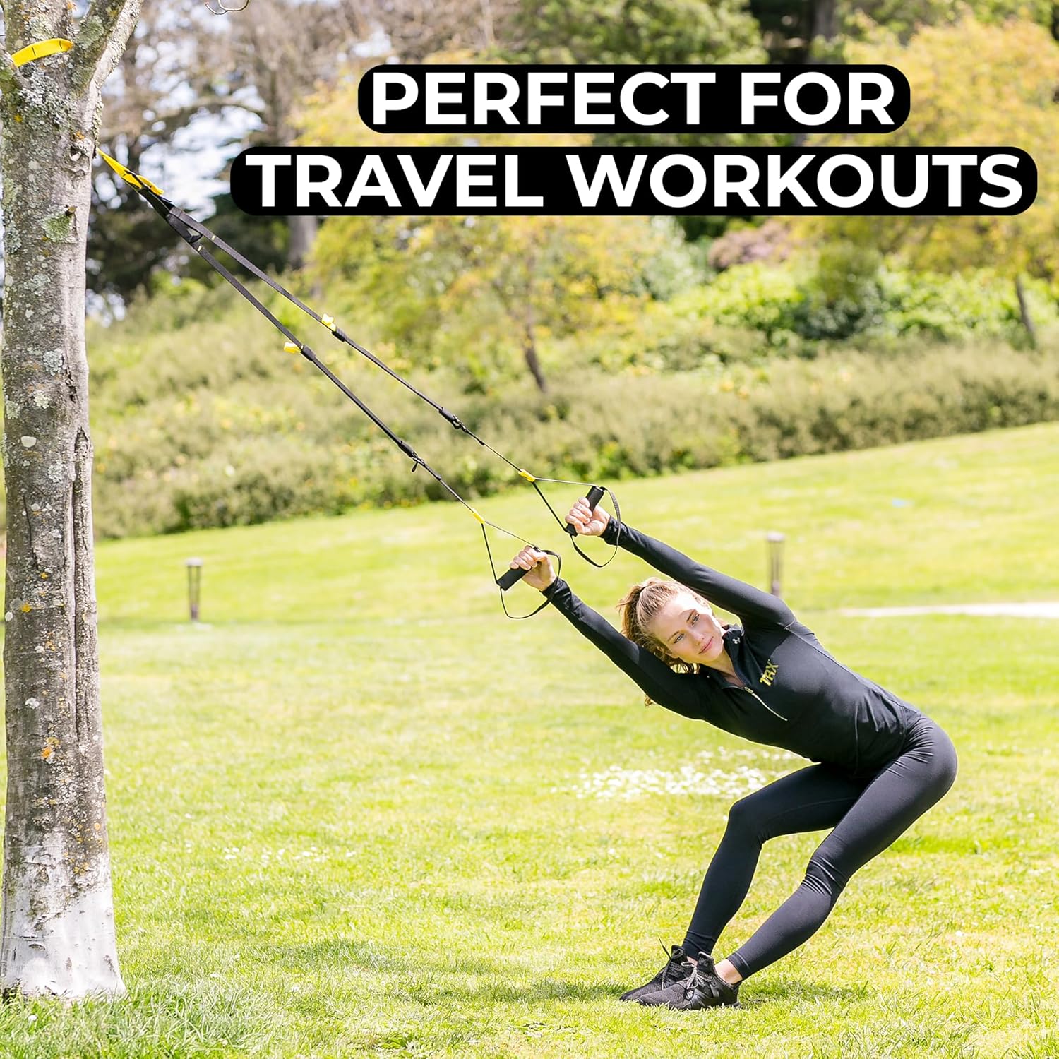 TRX GO Suspension Trainer System, Full-Body Workout for All Levels & Goals, Lightweight & Portable, Fast, Fun & Effective Workouts, Home Gym Equipment or for Outdoor Workouts, Grey-6