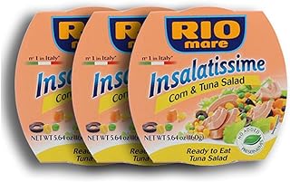 3 RIO MARE INSALATISSIME CANNED TUNA SALAD READY TO EAT 3 x 160 gr.( 480 gr)