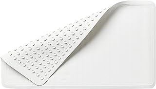 Rubbermaid Commercial Products Safti-Grip Bath Mat Large, White, Suction-Backed, Latex-Free, for Commercial/Residential Use for Home/Hotel/Shower/Bathtub