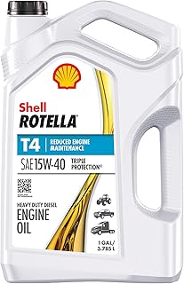 Shell Rotella T4 Triple Protection 15W-40 Diesel Engine Oil, 1 Gallon