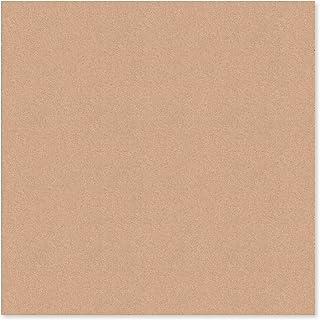 U Brands Cork Canvas Bulletin Board, 14 X 14 Inches, Frameless (463U00-04)