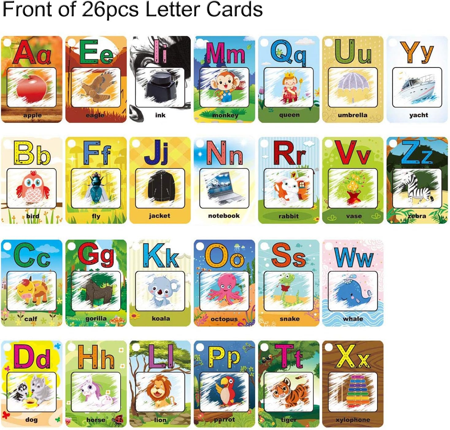 Coolplay A-Z 26 Alphabet Water Cards, Children Drawing Card for Kids Educational Toys for Travel-1