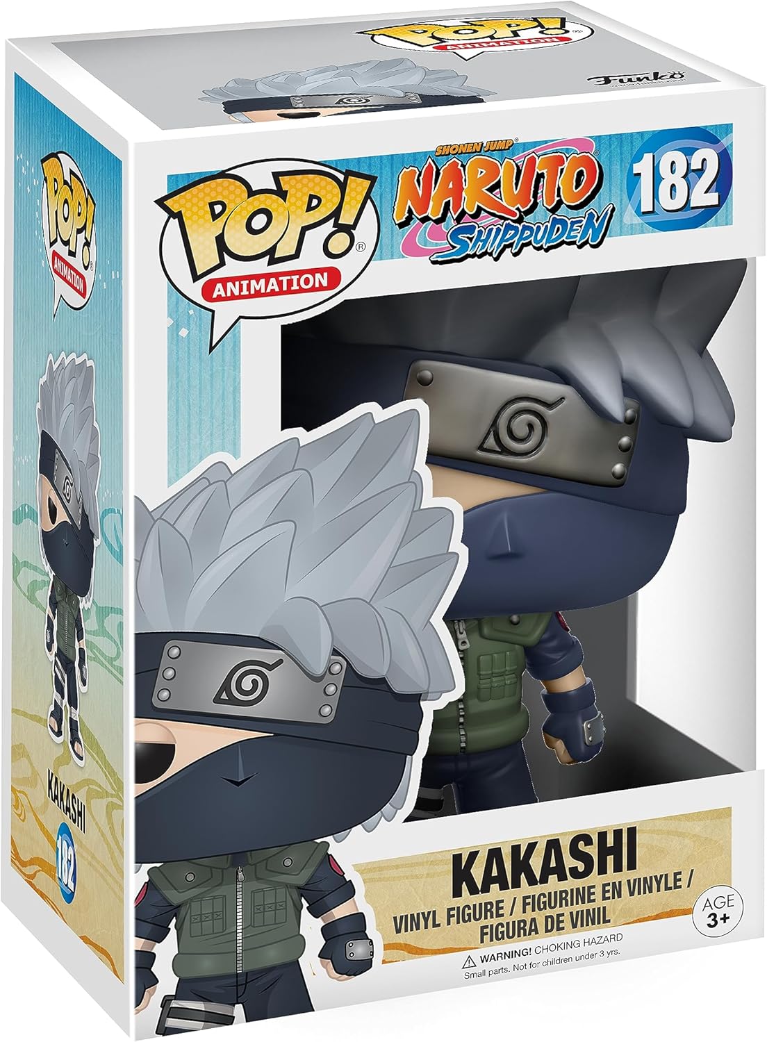 Funko POP Anime: Naruto Shippuden Kakashi Toy Figure, Gray-0