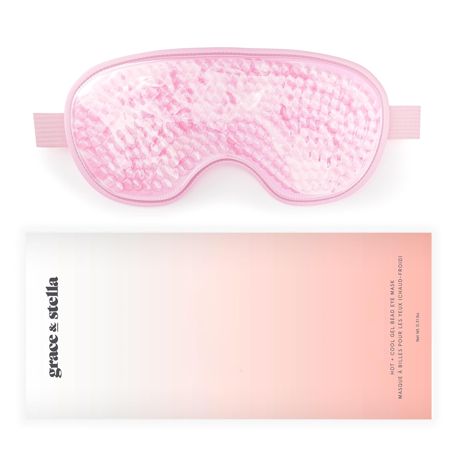 Eye Wrinkle Pads and Patches - Cooling Eye Mask for Puffiness - Ice Face Mask - Gel Eye Mask - Ice Mask to Reduce Wrinkles, Dark Circles, Eye Bags, Migraines - Hot & Cold Eye Mask by Grace and Stella-0